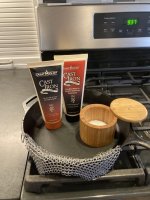 Cast Iron Pans - Camp Chef Cleaner and Conditioner - does anyone