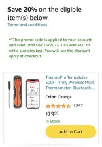 ThermoPro TEMP SPIKE on sale for $52.79