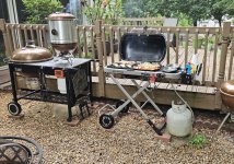 lunch on Traveler with smoking brisket Mini WSM.jpg